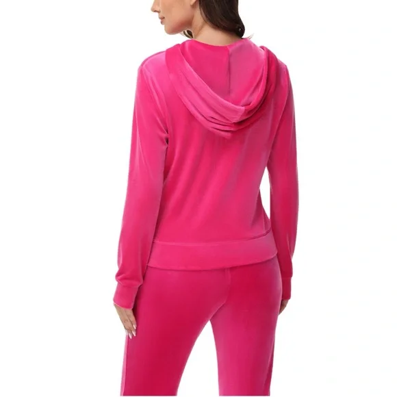 Juicy Couture Pink Velour Tracksuit- M - Picture 3 of 10